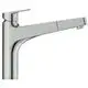 Küchenarmatur aus Chrom von Ideal Standard mit einem ergonomischen Auslauf und einer Handbrause, geeignet für die Installation in modernen Küchen.